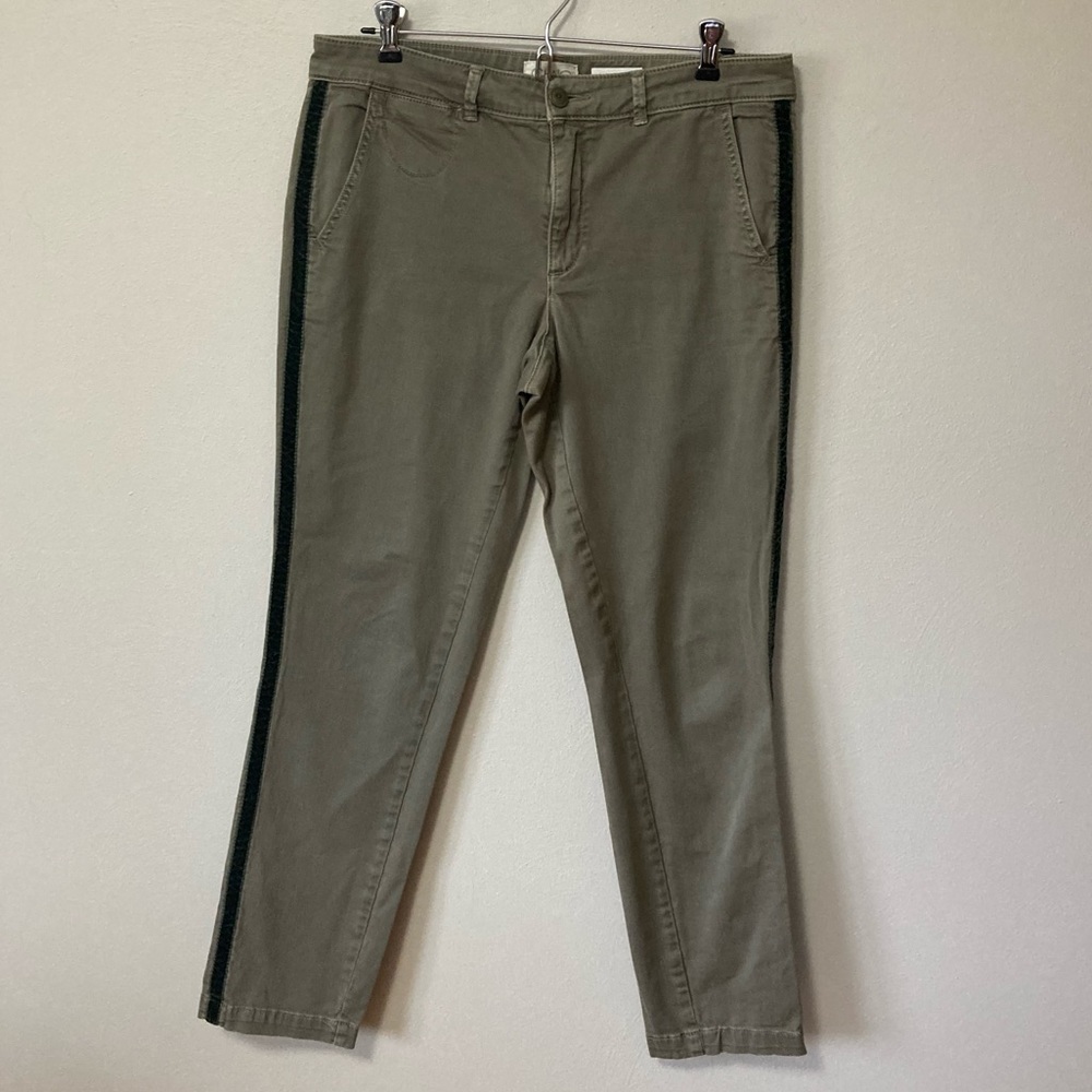 Anthropologie Chino Green Pants 29